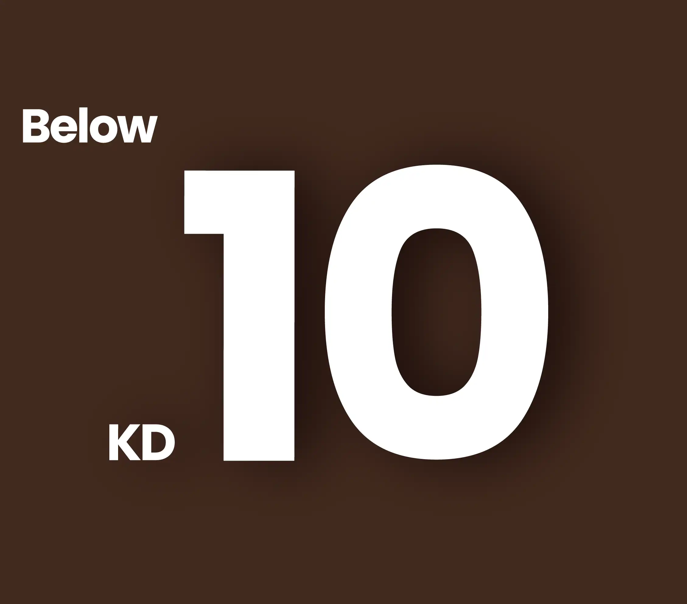 Below 10KD